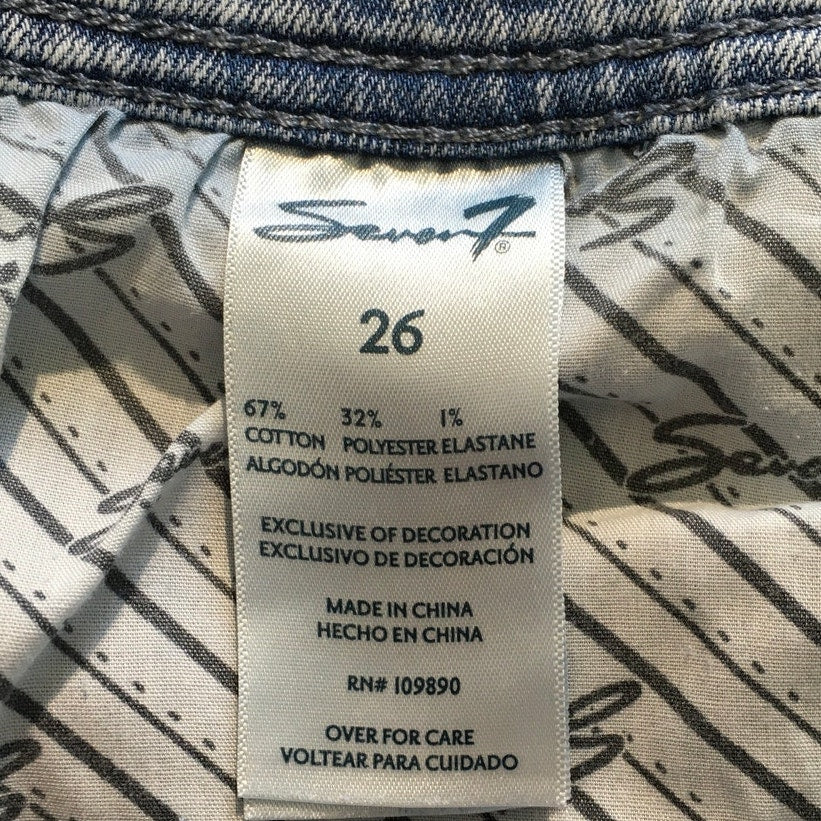 Seven7 Light Wash Denim Shorts Size 26 - Boho, Casual, Vintage