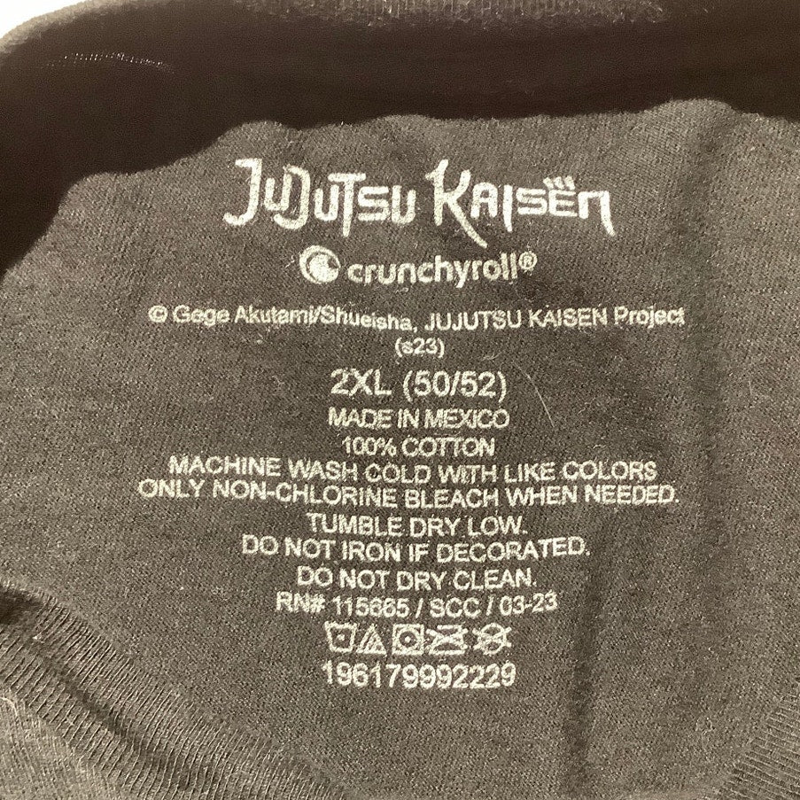 Jujutsu Kaisen Anime T-Shirt Men’s Size 2XL — Oversized, Streetwear, Cotton