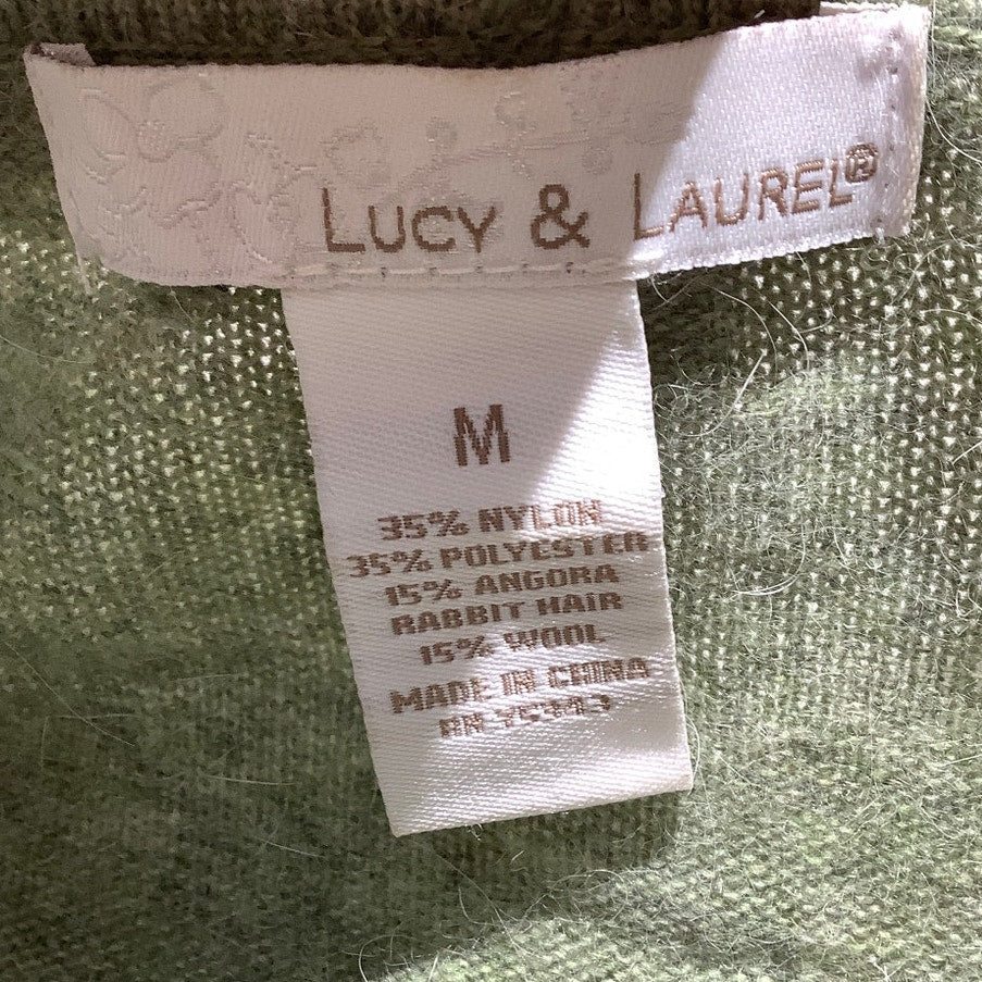 Lucy & Laurie Rabbit Wool Blend Sweater Women’s Size M — Soft, Cozy, Knit