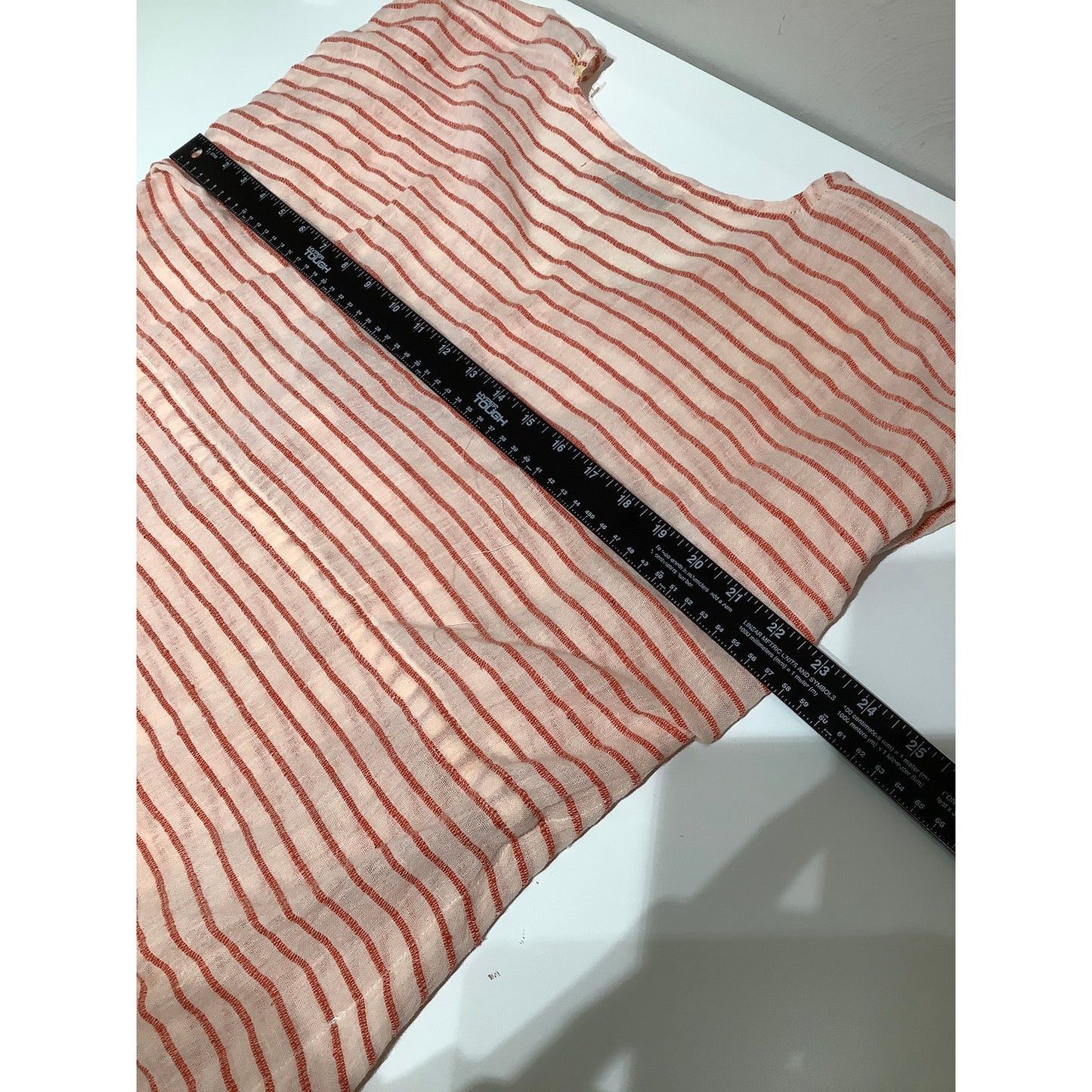 World Market Reddish-Pink Striped Cover-Up, One Size  Boho, Beachwear, Casual