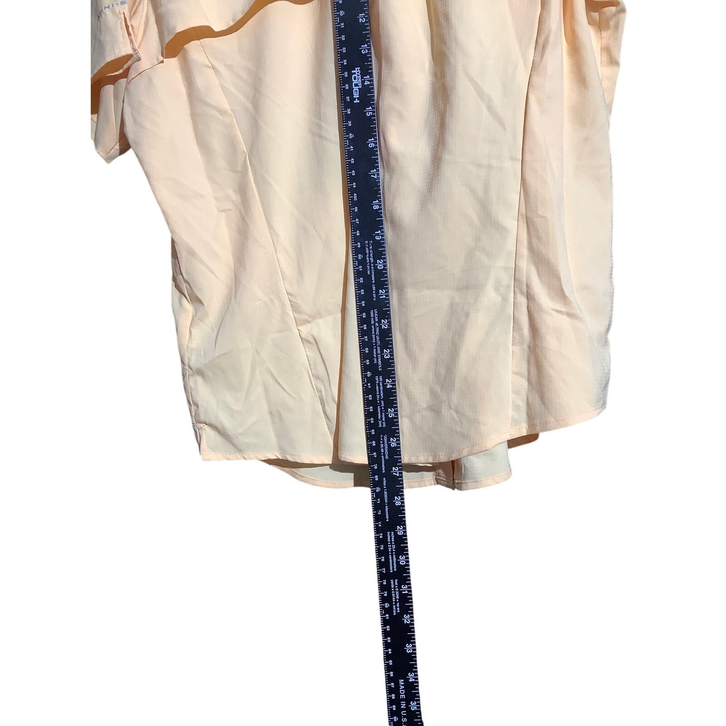 Columbia PFG Yellow Vented Fishing Shirt Boys’ XL— Outdoor, Coastal, Performance
