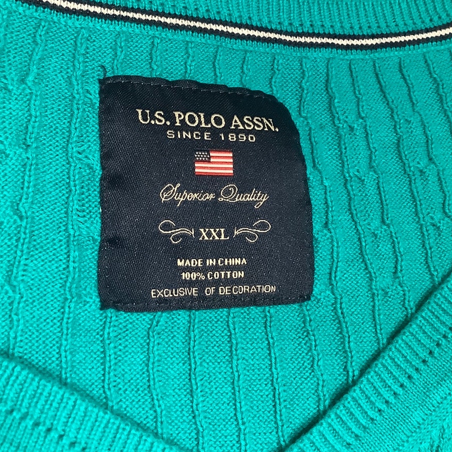 US Polo Association Bright Blue Sweater - Size XXL, Classic, Casual, Cozy