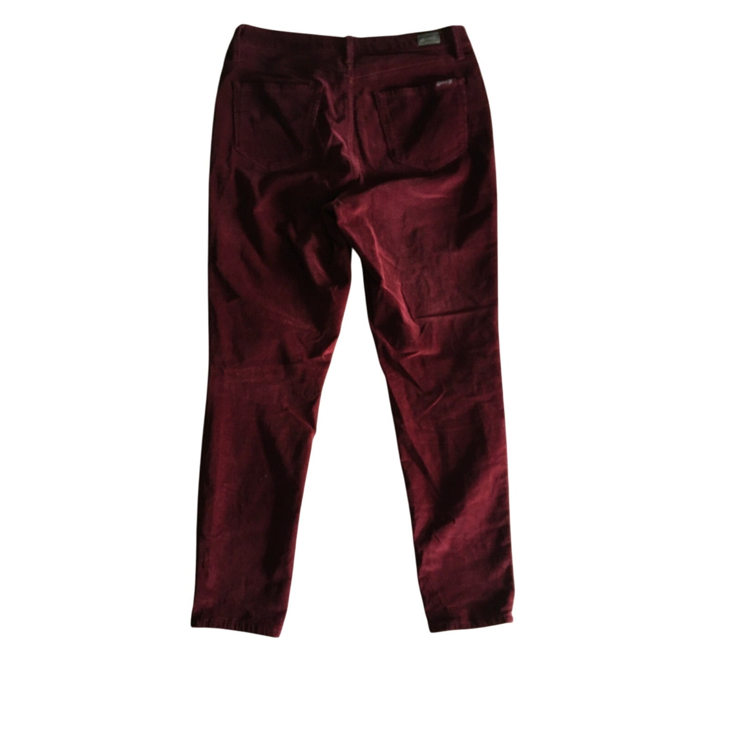 Seven7 Maroon Corduroy Ultra High-Rise Skinny Pants Size 10 - Y2K, Preppy, Chic