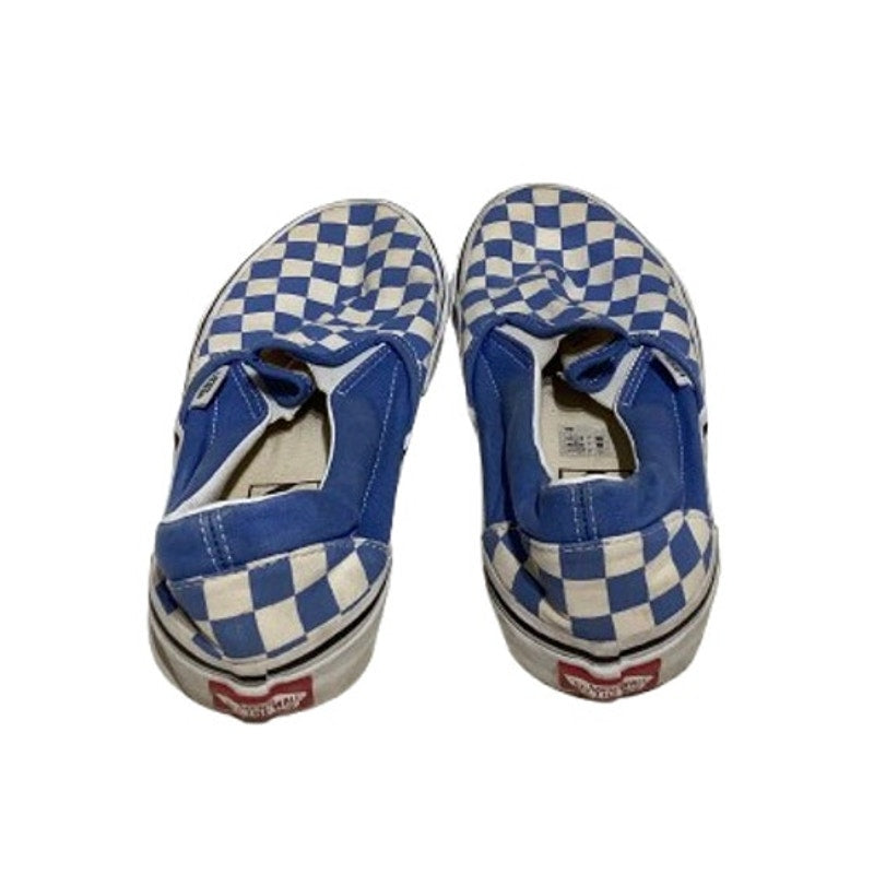 Vans Blue Checkered Slip-Ons Size Men’s 6.5 / Women’s 8– Skater, Y2K, Streetwear