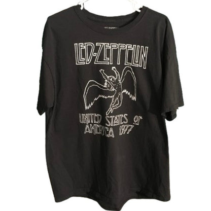 Led Zeppelin Black T-Shirt Size XL - Vintage, Rock, Grunge