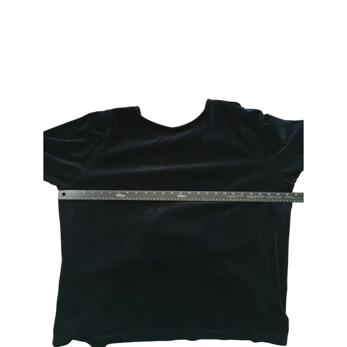 Quacker Factory Black Long Sleeve Top – Elegant, Sparkly, Comfortable