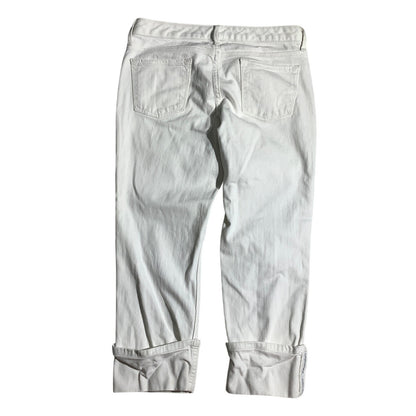 Banana Republic Women’s Capris Size 2 — White, Slim, Casual