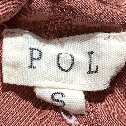 POL Burnt Orange Hooded Top Women’s Size S/M — Boho, Casual, Oversized