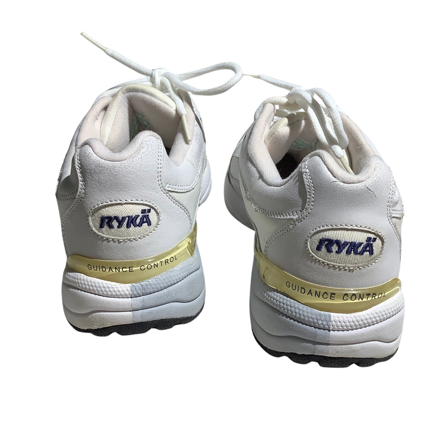 Ryka White Leather Walking Sneakers Women’s 11W — Athletic, Classic, Comfort