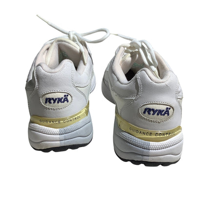 Ryka White Leather Walking Sneakers Women’s 11W — Athletic, Classic, Comfort