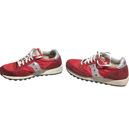 Saucony Jazz Original Sneakers Red/Gray Men’s 8.5 — Retro, Athletic, Casual