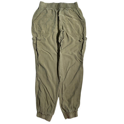Thread & Supply Olive Cargo Pants Women’s XS — Stretch Waist, Utility, Casual
