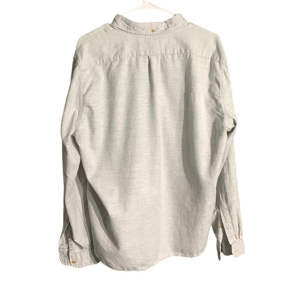 J.Crew Light Gray Button-Down Shirt Men’s Size LG – Casual, Classic, Cotton