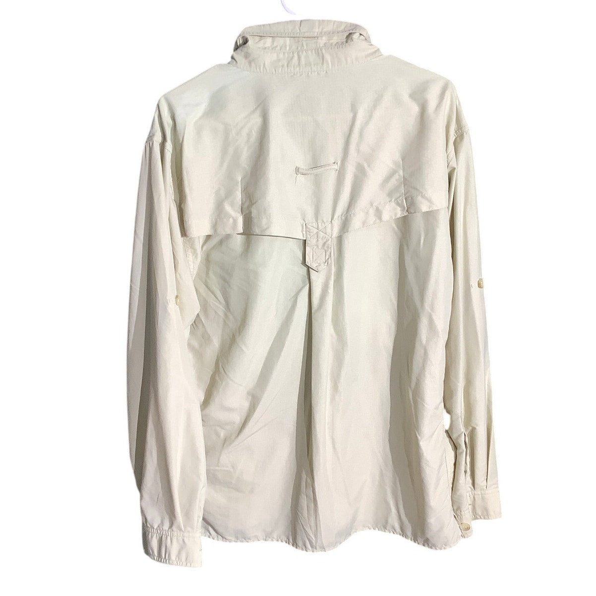 ExOfficio Off-White Vented Fishing Shirt Men’s M — Hiking, Travel, Outdoor