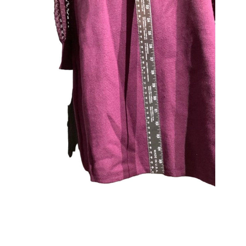 Nina Leonard Sweater Dress Women’s Size XL — Textured Sleeves, Cozy, Elegant