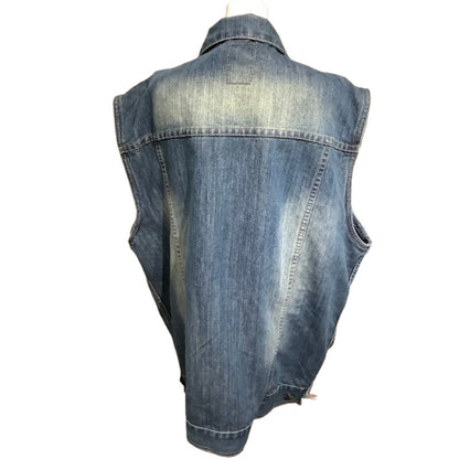 SOUTHPOLE Denim Vest 5X Big & Tall - Streetwear, Grunge, Edgy