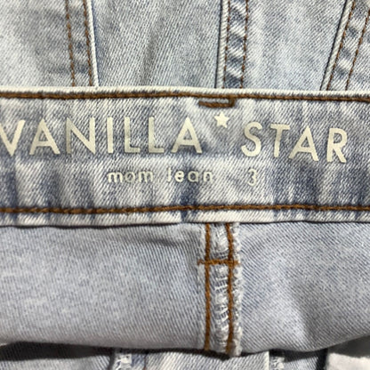 Vanilla Star Light Wash Mom Jeans Child Size 3 — Distressed, High Rise, Casual