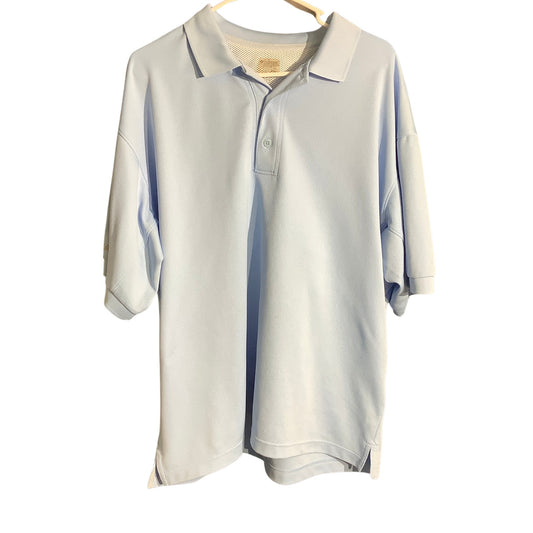 Columbia PFG Polo Shirt Men’s XXL Light Blue — Fishing, Performance, Casual