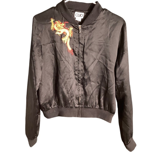 Clio Gold Dragon Silk Jacket Youth Size M — Embroidered, Satin, Statement