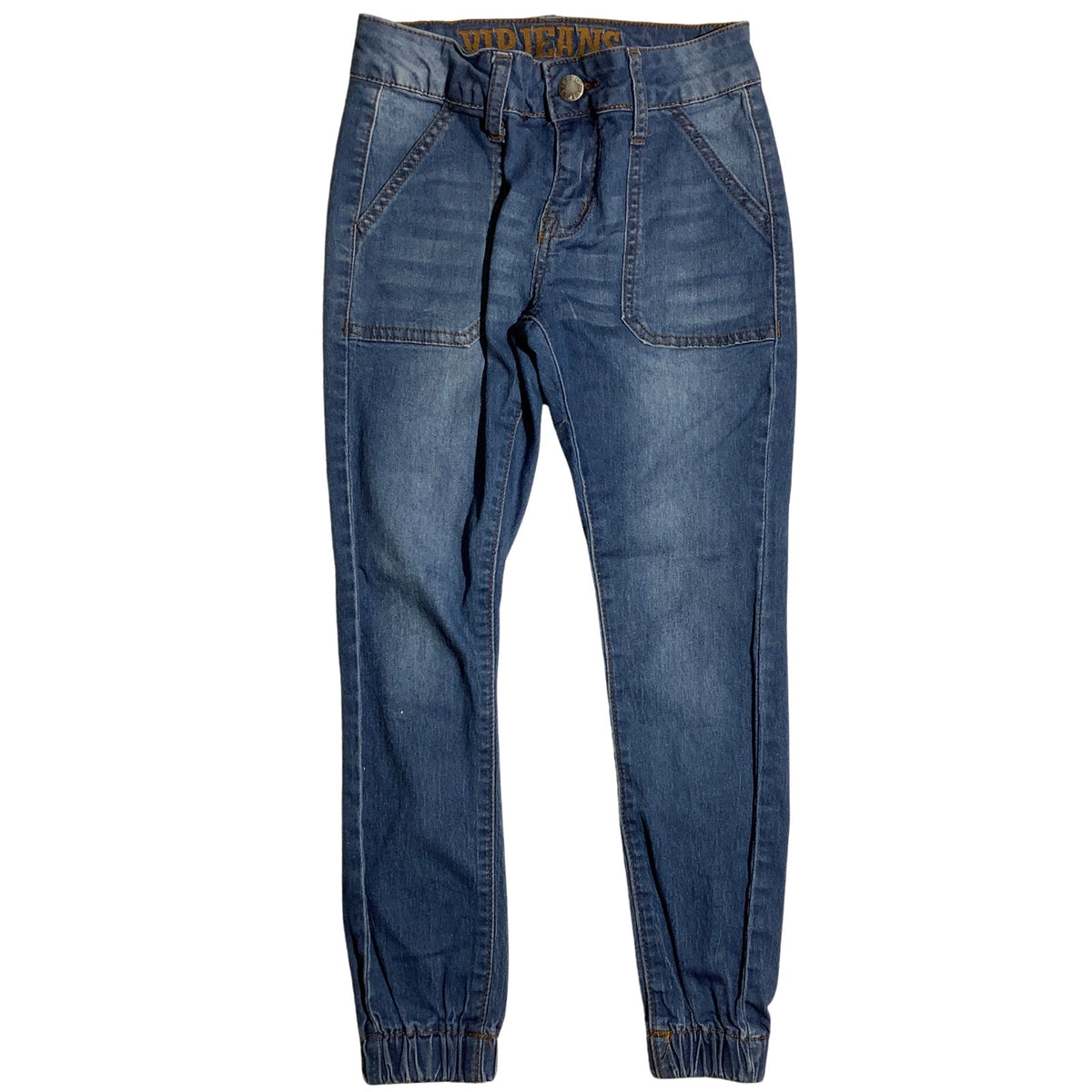 VIP Jeans Girls’ Size 8 Blue Denim Stretch Jeggings — Skinny, Casual, Everyday