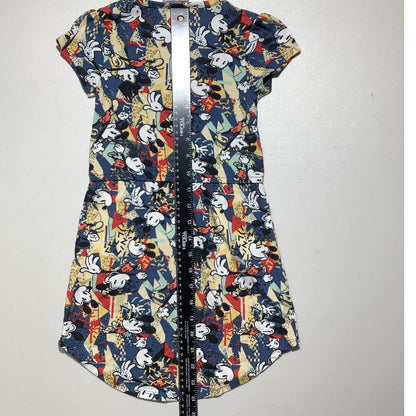 LuLaRoe Disney Mickey Mouse Dress Girls Size 4 — Cartoon, Casual, Cute