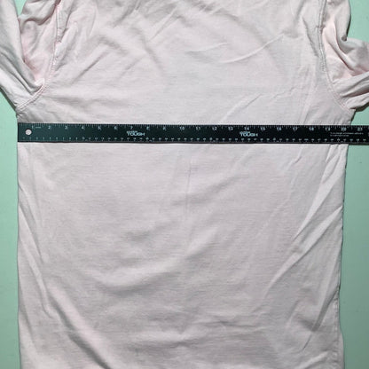 American Eagle Men's M Pink 100% Cotton Long Sleeve Crewneck T-Shirt