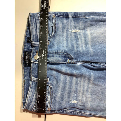 Lucky Brand Ava Skinny Jeans Women 0 — Distressed, Raw Hem, Stretch