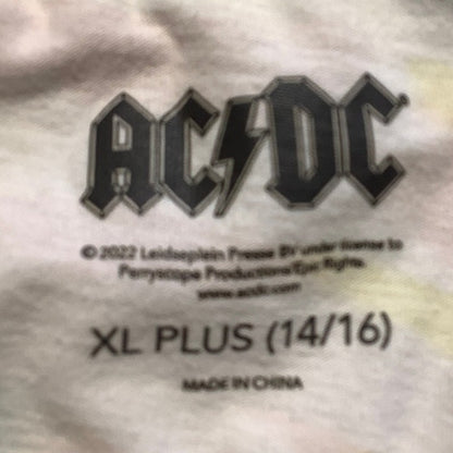 AC/DC Tie-Dye Cropped Tee Size XL 14/16 – Y2K, Baddie, Music Fan