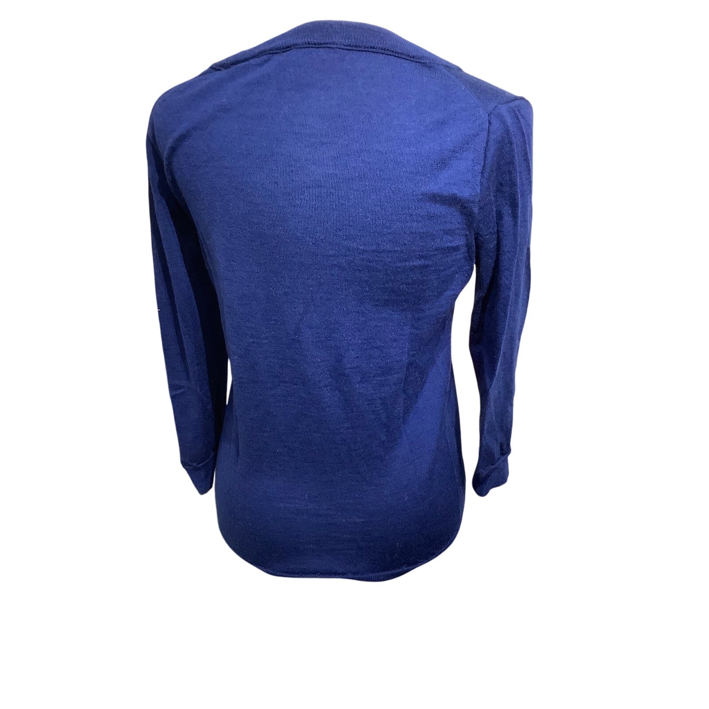 J.Crew Blue Merino Wool Sweater Size Small - Minimalist, Preppy, Classic