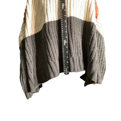 POL Colorblock Knit Sweater Women’s Size S/M — Boho, Cozy, Oversized