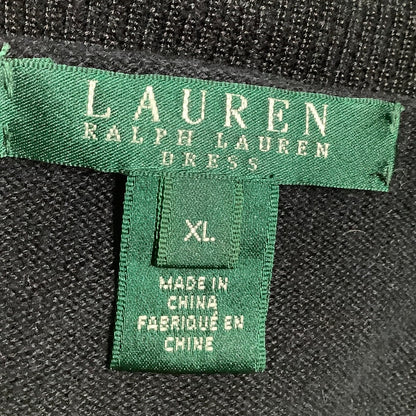 Lauren Ralph Lauren Black Short Cardigan XL - Classic, Elegant, Versatile