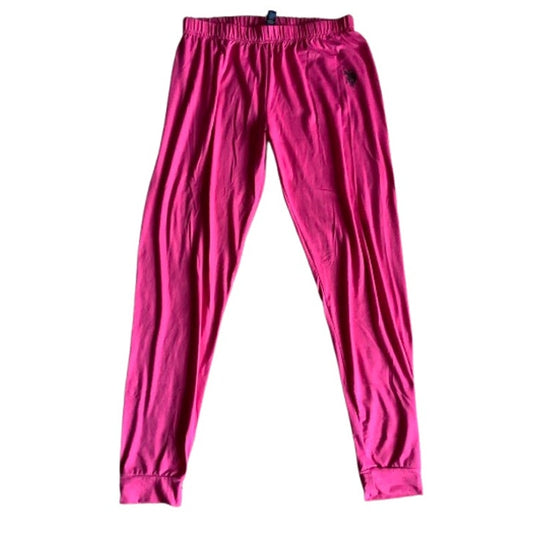 U.S. Polo ASSN Pink Leggings Sweatpants Size Large - Athleisure, Sporty, Casual