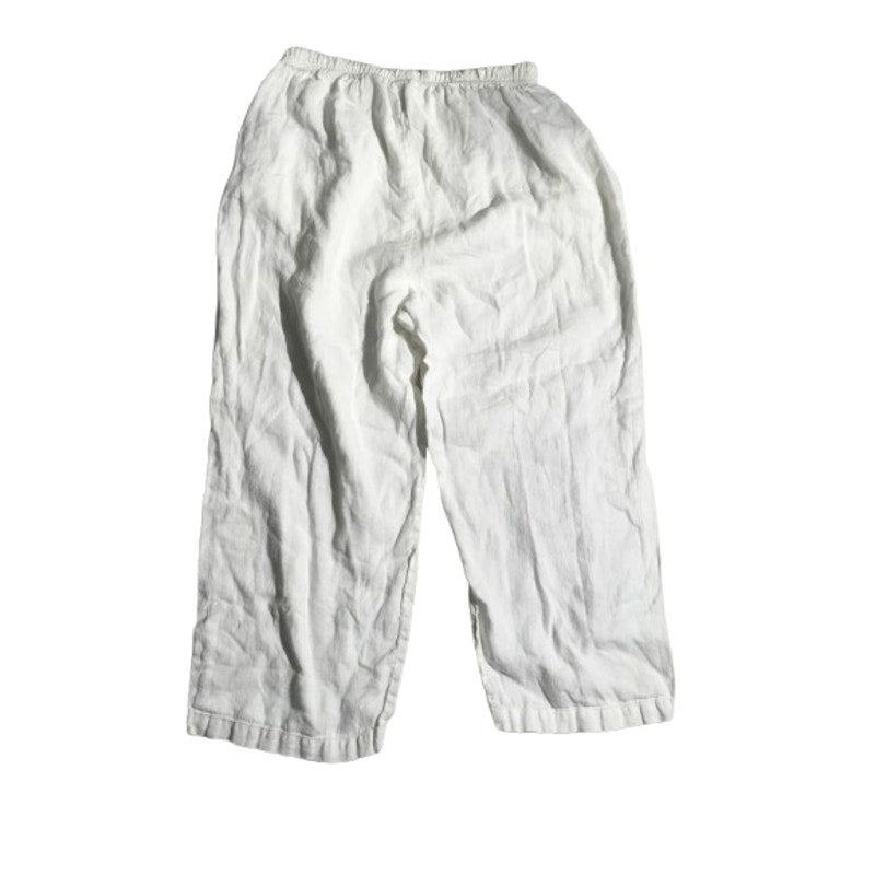 Focus 100% Linen White Pants XL - Coastal, Cottagecore, Minimalist