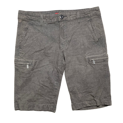 GUESS Men’s 31W Flat Front Cargo Shorts — Casual, Utility, Classic