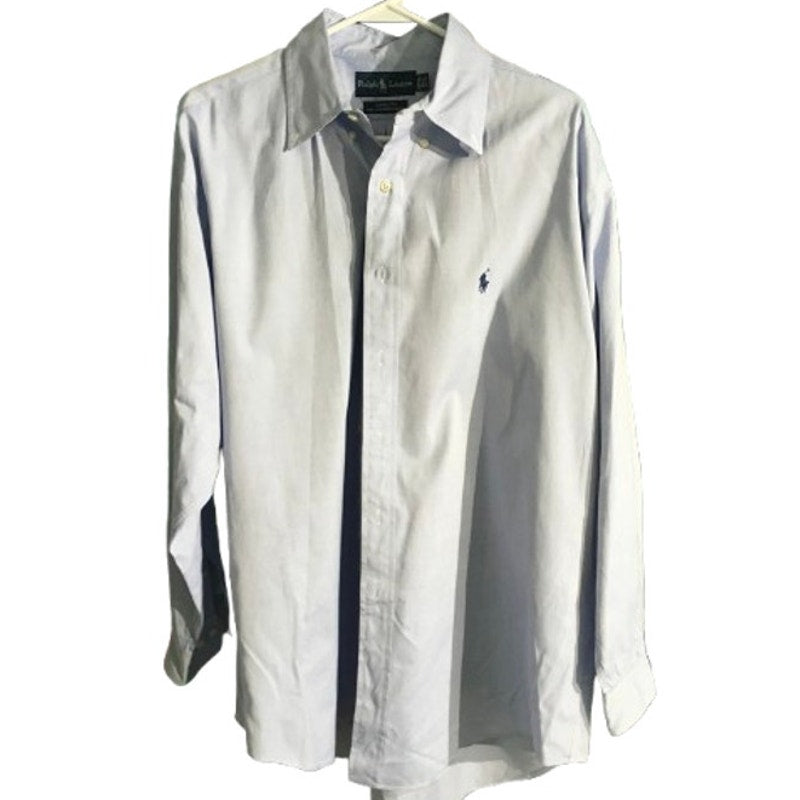 Ralph Lauren Men's Blue Dress Shirt 16.5 32/33 – Classic, Office , Minimalist