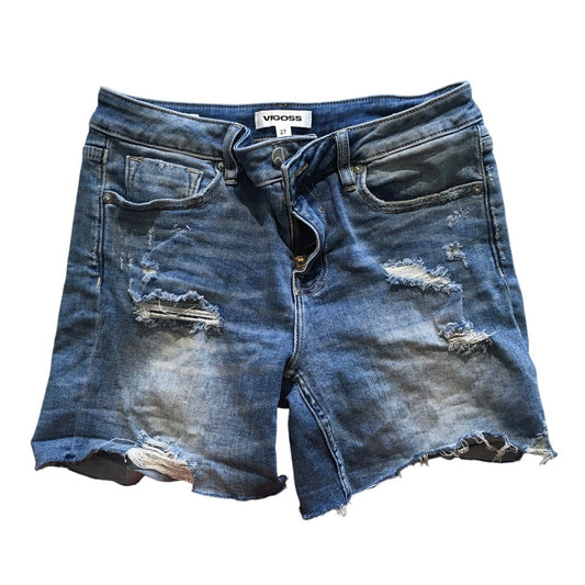 VIGOSS Denim Marley Shorts Size 27 - Distressed, Casual, Streetwear