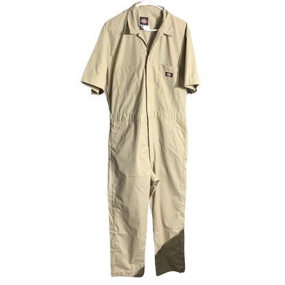 Dickies Men’s Khaki Coveralls Long Regular — Workwear, Mechanic, Utility