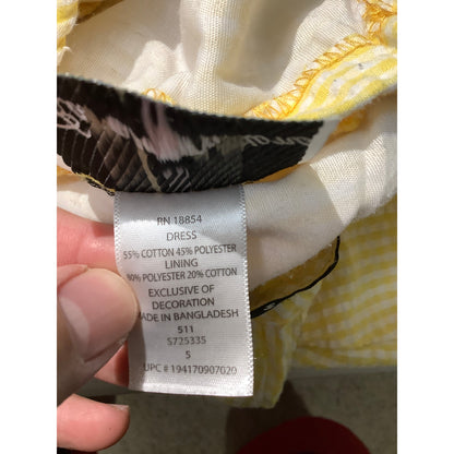 Rare Editions Bumble Bee Dress Girls Size 5 — Polka Dot, Ruffle, Summer