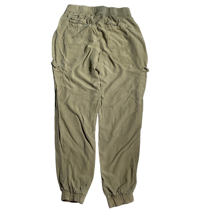 Thread & Supply Olive Cargo Pants Women’s XS — Stretch Waist, Utility, Casual
