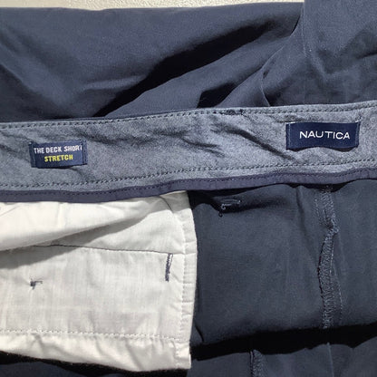 Nautica The Deck Shorts Men’s Size 56 Big Navy Blue — Stretch, Casual, Classic
