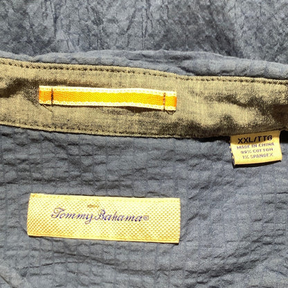 Tommy Bahama Crinkle Texture Button-Down Shirt Men’s XXL—Resort, Coastal, Casual