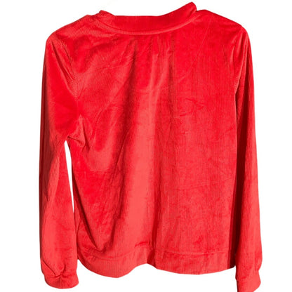 Juicy Couture Girls Size S Long Sleeve Top – Velour, Rhinestone Logo, Sleepwear