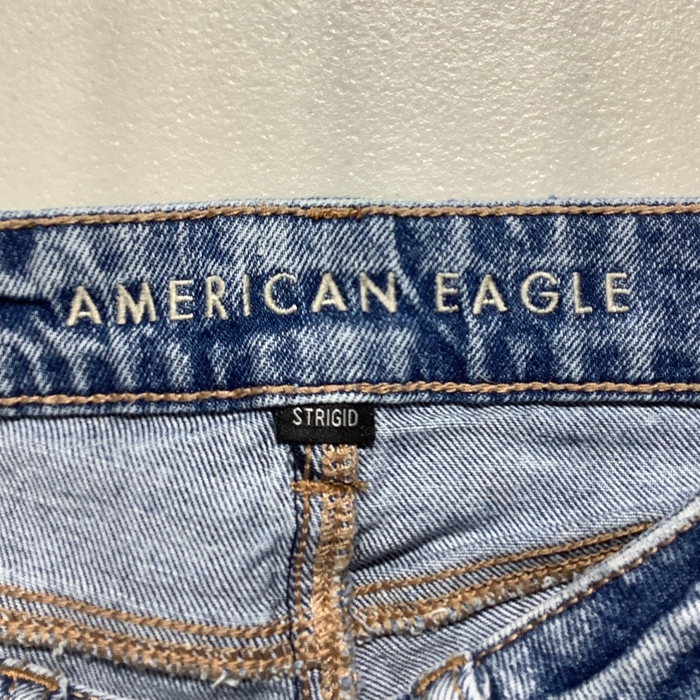 American Eagle Rigid Jean Shorts Women’s Size 000— Distressed, High Rise, Cutoff