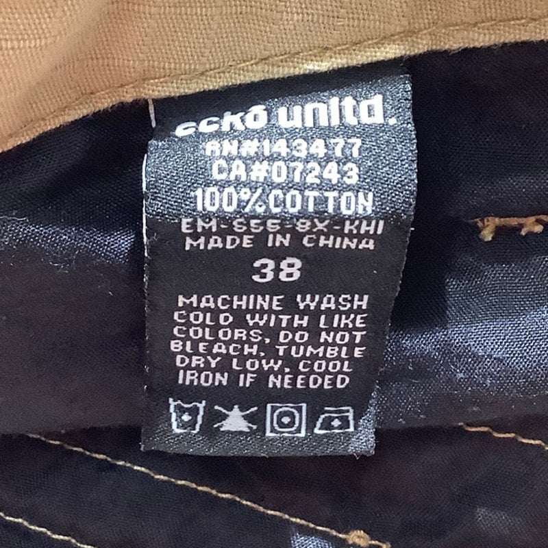 Ecko Unltd. Men’s Tan Cargo Shorts Size 38 — Streetwear, Casual, Utility