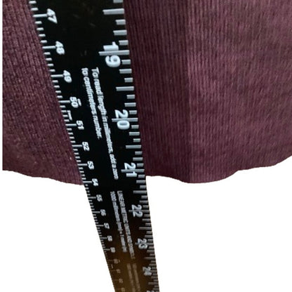 A Giannetti Plum Cardigan Large Boho Cottagecore Retro Tie Button Closure