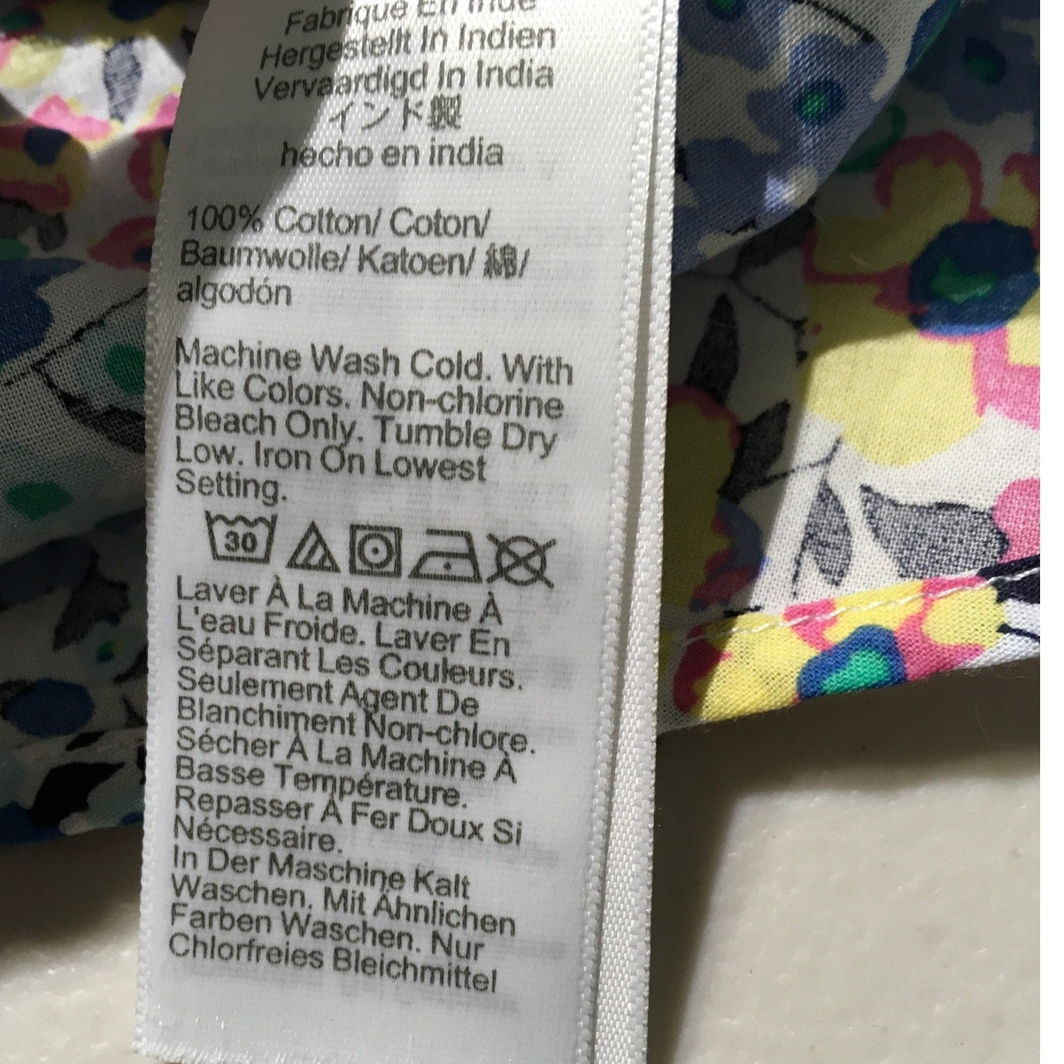 J. Crew Multi-Color Floral Button-Up Shirt Size M- Preppy, Cottagecore, Feminine