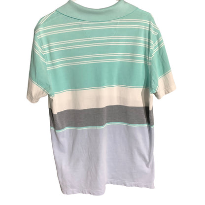 Brooks Brothers Men’s Large Cotton Slim Fit Striped Polo — Preppy, Golf, Coastal