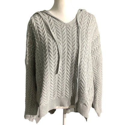 POL Wool Blend Oversized Cable Knit Sweater Women’s Size S/M— Cozy, Boho, Chunky