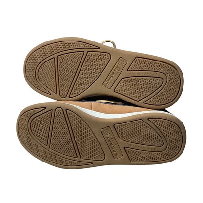 Sperry Top-Sider Child Size 12.5M Tan/Blue Leather — Nautical, Casual, Preppy