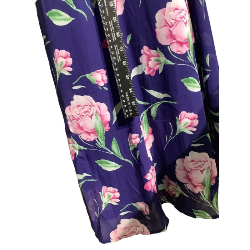 Lulus Floral Maxi Dress Women’s Size Small – Purple, Sleeveless, V-Neck